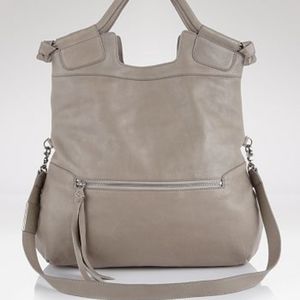 Anna Corinna leather mid city fold over tote